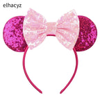 2026 Chic Embroidery Sequin Ears Headband Classical DOT Bow Hairband For Girls Women Party Head Wear Kids DIY Hair Accessories