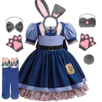 Girls Judy Hopps Bunny Police Costume Dress – Zootopia Outfit