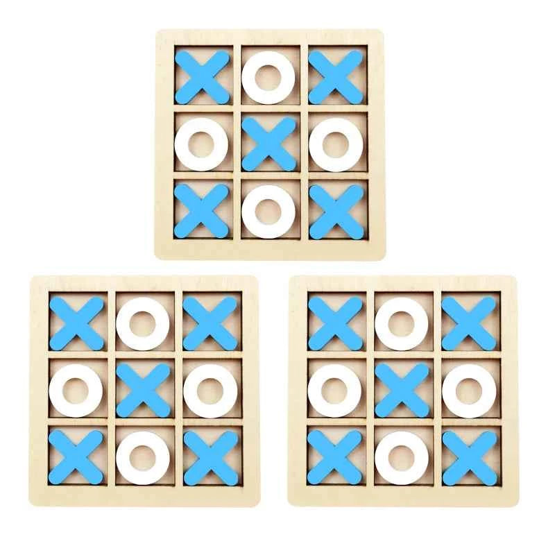 Montessori Play Game Wooden Toy Mini Chess Interaction Puzzle Training Brain Learing Early Educational Toys For Children Kids