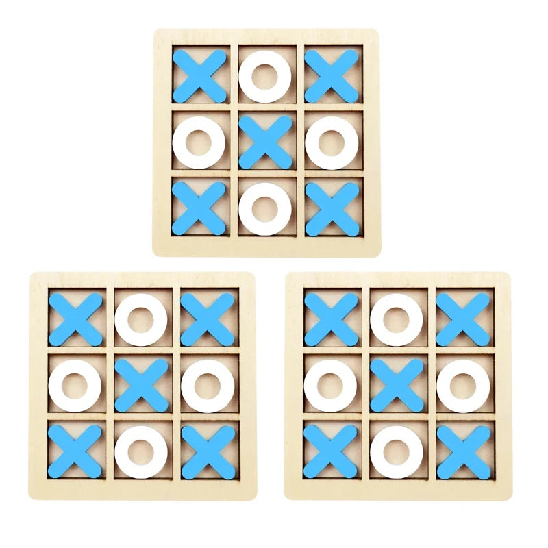 Montessori Wooden Mini Chess Brain Training Puzzle Toy for Kids