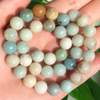 Natural Stone Beads Lapis Lazuli Round Loose Stone Beads For Jewelry Making DIY Bracelet Earrings Accessories 15'' 4/6/8/10/12mm