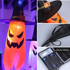 5-Piece Halloween Witch Hat String Lights Colorful LED Decor