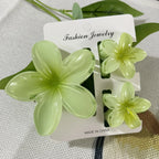 3Pcs/18Pcs Egg Flower Hair Clips Gradient Candy Color Flowers Suitable for Daily Backcombed Ponytail Shark Clip Hair Accessories