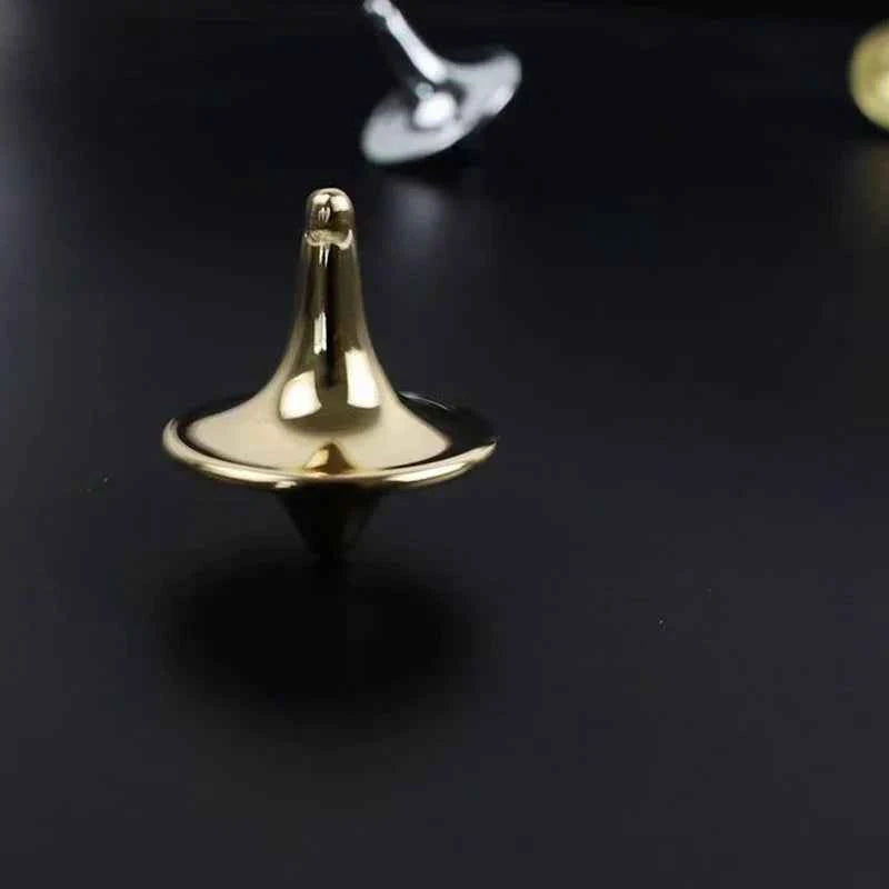 Metal Gyro Hot Movie Totem Silver Hand Spinning Top Fingertips Small Cyclone Gyroscope Antistress Fidget Toys For Children Gifts
