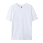 100% Cotton Solid Tshirts Men Woman Short Sleeve Fashion Brand Trend Casual Soft Clothing Tees Customized Products Summer Tops