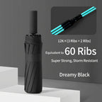 Reinforced 24-Bone Umbrella, Men's Business Strong And Durable Wind-resistant Umbrella, Anti-UV Sunscreen Umbrella Women's Sunny