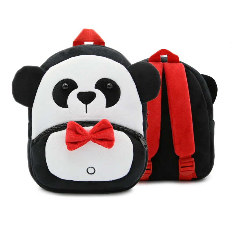 Cute Cartoon Animal Plush Backpack Soft Children Kindergarten Schoolbag Toddler Travel Bag Gift For Girls Boys