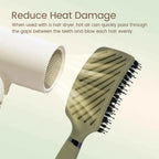 1PC Boar Bristle Detangling Hair Comb Hollow Out Hair Brush Anti-Static Scalp Massage Hairbrush Salon Styling Tools For Gifting