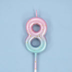 Happy Birthday Cake Decorated Interstellar Digital Colorful Candle Children's Delicate Candy Color 0-9 Number Candle Party Decor