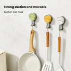 1/4/8pc Suction Hooks Strong Vacuum Power Traceless No-Drilling Adhesive Hooks for Home Bathroom Kitchen Door Back and Toilet
