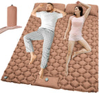 Outdoor Camping Double Inflatable Mattress Extra Wide Sleeping Pad Ultralight Folding Bed Sleeping Mat Car Travel Mat
