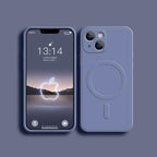 For Magsafe Magnetic Wireless Charge Case For iPhone 14 13 12 11 15 Pro Max Mini XR X S 7 8 Plus Soft Liquid Silicone Back Cover
