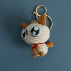 Small Cat Crochet Keychain Cute Kitten Bag Charm
