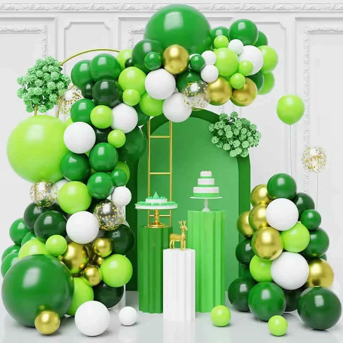 5/10/12/18inch Green Balloon Jungle Green Blue Hot Pink White Latex Balloon Birthday Party Decoration Baby Shower Wedding