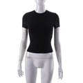 2024 Spring New Short Sleeve T-Shirt Women Solid Simple Casual Soft All-Match Hot Basic Crop Tops Tees Summer Fashion