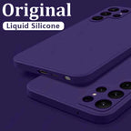 Case For Samsung Galaxy S26 S24 S23 S22 S25 Ultra S24 FE A57 A56 A55 A16 A17 5G S25 Edge Shockproof Liquid Silicone Phone Cover