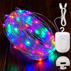 LED String Lights Rechargeable Fairy Lights Mini Twinkle Copper Light Timer Detachable Design Halloween Wedding Christmas Decor