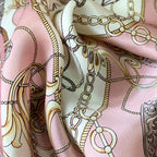 90*90cm Square Silk Scarves Women Hijab Shawls Fashion Print Kerchief Femme Head Scarf Foulard Bandana Beach Pareo