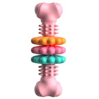 Pet Dog Chew Toy Teeth Cleaning Molar Stick Rubber Bone Toy Puppy Interactive Stick Dog Chewing Bite Toys