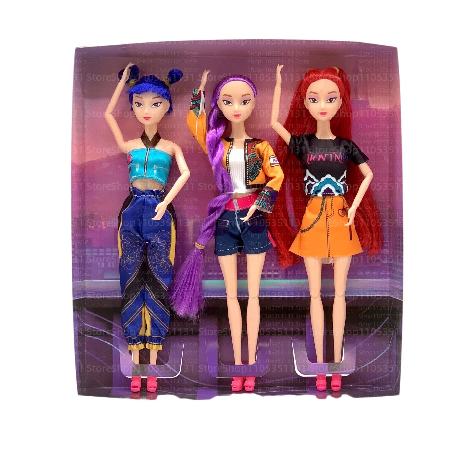 Kpop Anime Vinyl Doll Set – Rumi Mira Zoey Articulated Toy