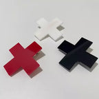 Y2K Anime Girls Red Cross Hair Clips for Women Girls Hair Accessories Hiphop Punk Barrettes Hair Pins Hairwear Cool Unique