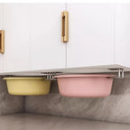 Stainless Steel Kitchen Storage Rack – Wall-Mounted Pot Lid & Cutting Board Organizer
