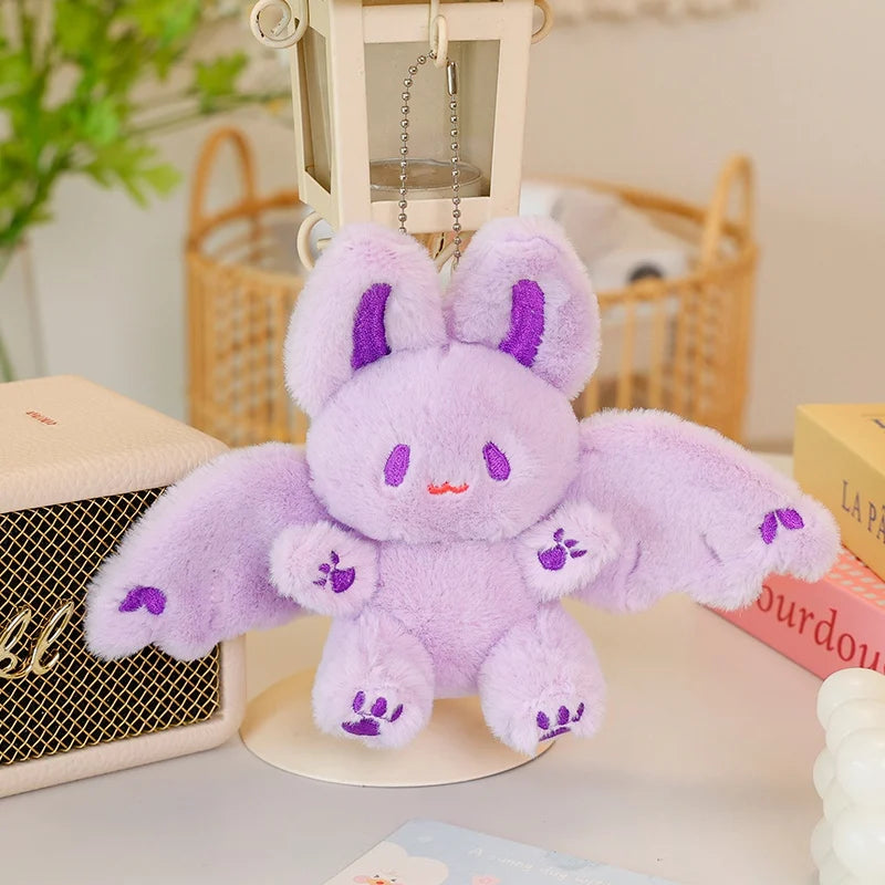15cm/25cm/35cm Kawaii Bat Rabbit Plush Toys Cute Bat Plush Pendant Keychain Backpack Decor Doll Girthday Christmas Gift For Kids