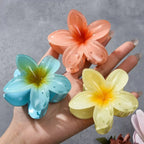 3Pcs/18Pcs Egg Flower Hair Clips Gradient Candy Color Flowers Suitable for Daily Backcombed Ponytail Shark Clip Hair Accessories