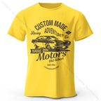 Men's Vintage Motors Graphic T-Shirt – Oversized Cotton Streetwear Tee
