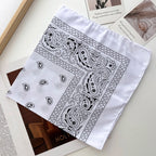 Unisex Men Women Bandana Hairband Cowboy Mens Biker Sports Headwear Wrist Hairwrap Paisley Head Wrap Square Scarf