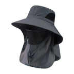 Sun Fishing Hat Women's Bucket Hat with Neck Cover Breathable Wide Brim Summer UV Protection Hat for Travel Holiday Beach