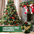 Glitter Artificial Flowers Berry Bouquet Christmas Decoration Xmas Tree Ornaments for Home Decor New Year Gift Accessory