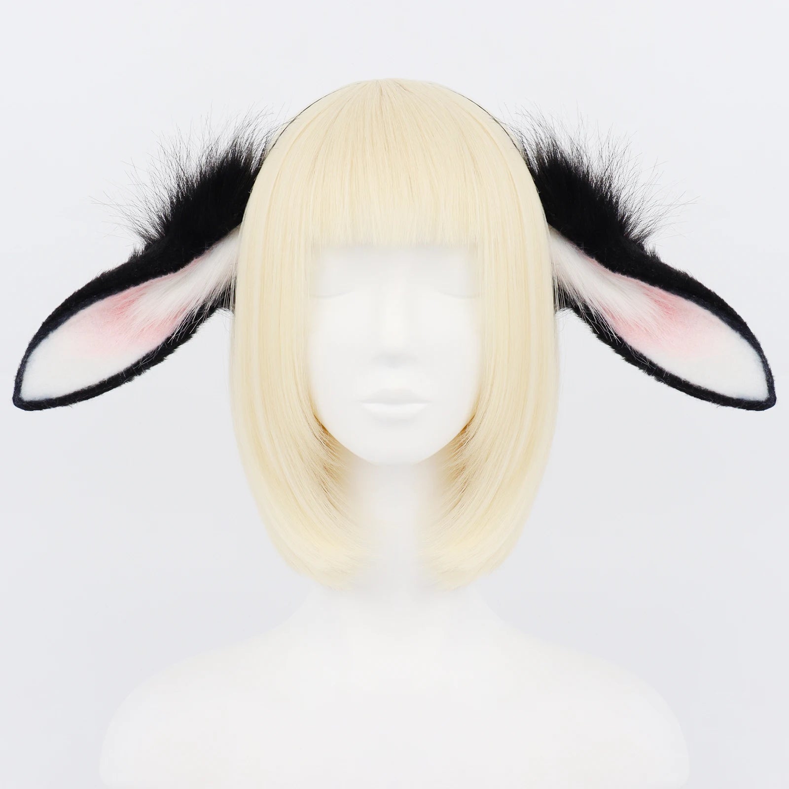 Animal Rabbit Ears Headband Faux Fur Bunny Headwear Plush Hairband Party Cosplay Costume Accessories
