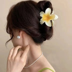 3Pcs/18Pcs Egg Flower Hair Clips Gradient Candy Color Flowers Suitable for Daily Backcombed Ponytail Shark Clip Hair Accessories