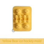 1pc Cute Teddy Bear Ice Cube Tray Flexible Food Grade Silicone Ice Cube Mold Ice Trays For Freezer