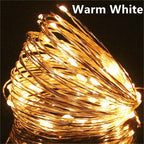 USB Led Fairy Lights Copper Wire String 1/2/3/5/10/20M 200LED Holiday Lamp Garland For Christmas Tree Wedding Party Decoration