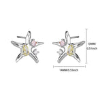 Vintage Summer Starfish Stainless Steel Stud Earrings For Women Simple Star Shell Earrings Stud Ocean Party Jewelry Gift 2025