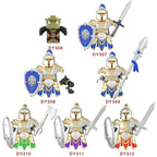 Medieval Knight Building Block Figures Fantasy Warrior Army Set