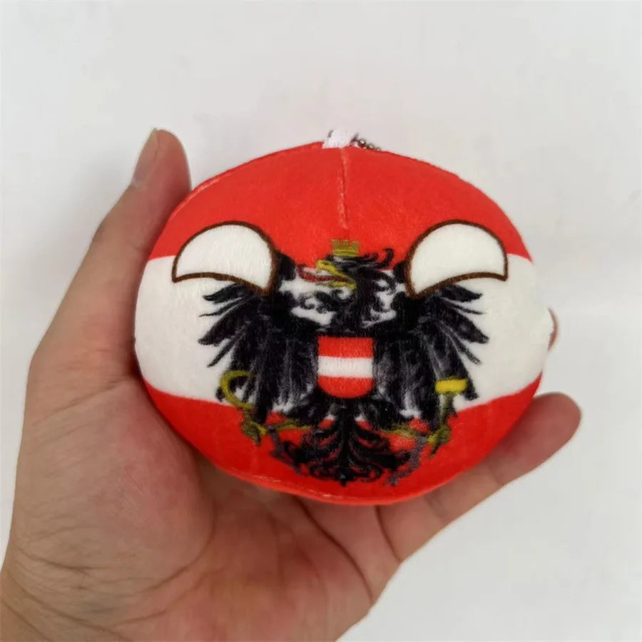 70 styles 10cm Country Ball Plush Toys Polandball Pendant Country Balls Countryball Stuffed Doll Toy Christmas Gift for Kids
