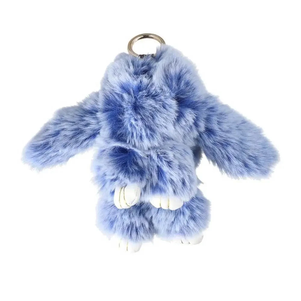 Fluffy Bunny Plush Keychain Cute Rabbit Bag Charm