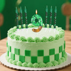 7Pcs Pixel Birthday Cake Candles Topper for Pixel Theme Party Anniversary Party Video Game Party Supplies for Boys Girls