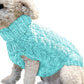 Autumn & Winter Knitted Dog Sweater – Warm, Soft, and Stylish Solid Twist Design for Small Pets
