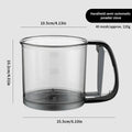 HOMEFISH Kitchen Baking Cake Flour Sieve 40 Mesh Semi-automatic Filter Sieve Flour Sieve With Capacity Scale