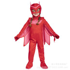 Kids Blue Anime Hero Costume – Pajama Suit with Mask