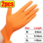 Heavy Duty Nitrile Gloves – 8Mil Thick Textured Grip Safety Work Gloves