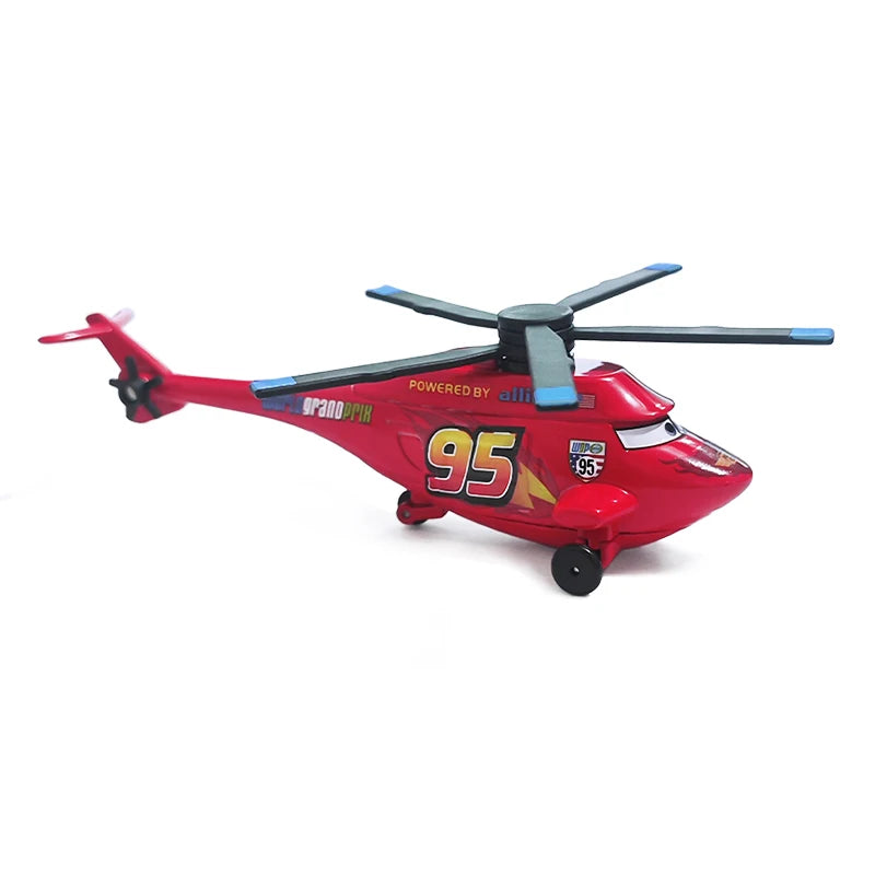 Disney Pixar Cars Piston Cup Racer Lightning McQueen Plated Version Magenta Color Alloy Diecast Model Toy Cars Children's Gift