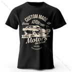 Men's Vintage Motors Graphic T-Shirt – Oversized Cotton Streetwear Tee