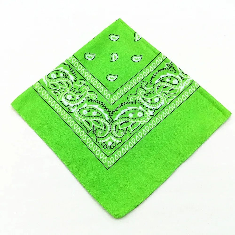 1/2/3/5PCs Unisex men women bandana hairband cowboy mens biker sports headwear wrist hairwrap single head wrap scarf