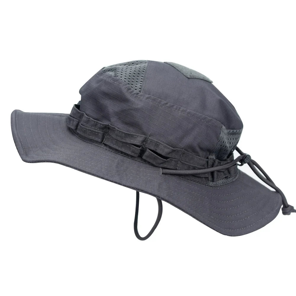 1pc/3pcs Camo Boonie Hat Sunscreen Breathable Bucket Hat Men's Outdoor Hiking Hunting Fishing Windproof Fisherman's Hat