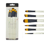 6pcs Artist Paint Brushes Set Artist Paintbrushes For Acrylic Oil Watercolor Acrylic Painting For Body Face Rock Canvas